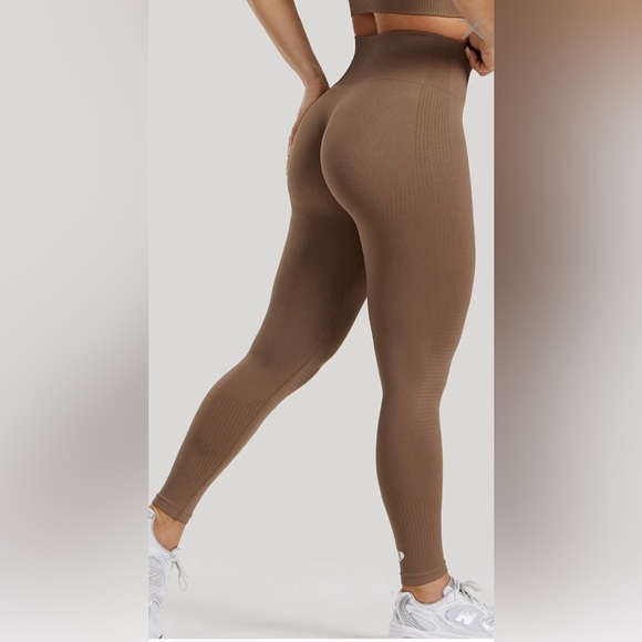 Women's Best Size XXL Power Seamless Scrunch Regular Length Leggings Caribou - Picture 1 of 9